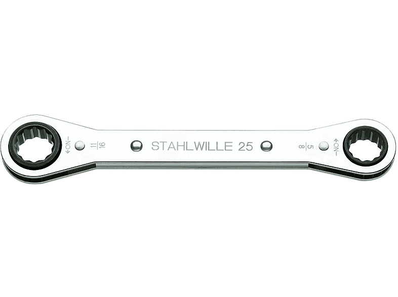 STAHLWILLE Einmaulschlüssel Nr. 4025 – Verstellbar, Max. 53 Mm, Verchromt, Für Profi- Und Heimwerker