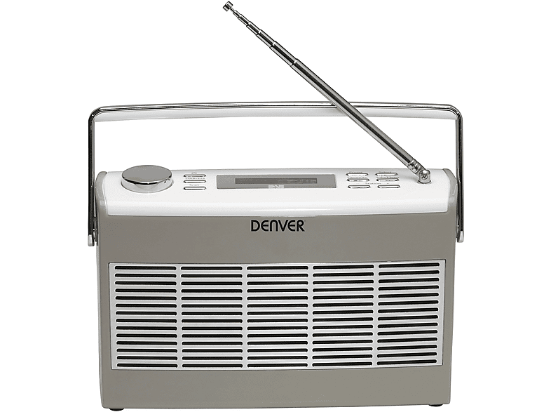 DENVER 12216520 Radio, DAB+, DAB, FM, Bluetooth, Weiß | Radiogeräte