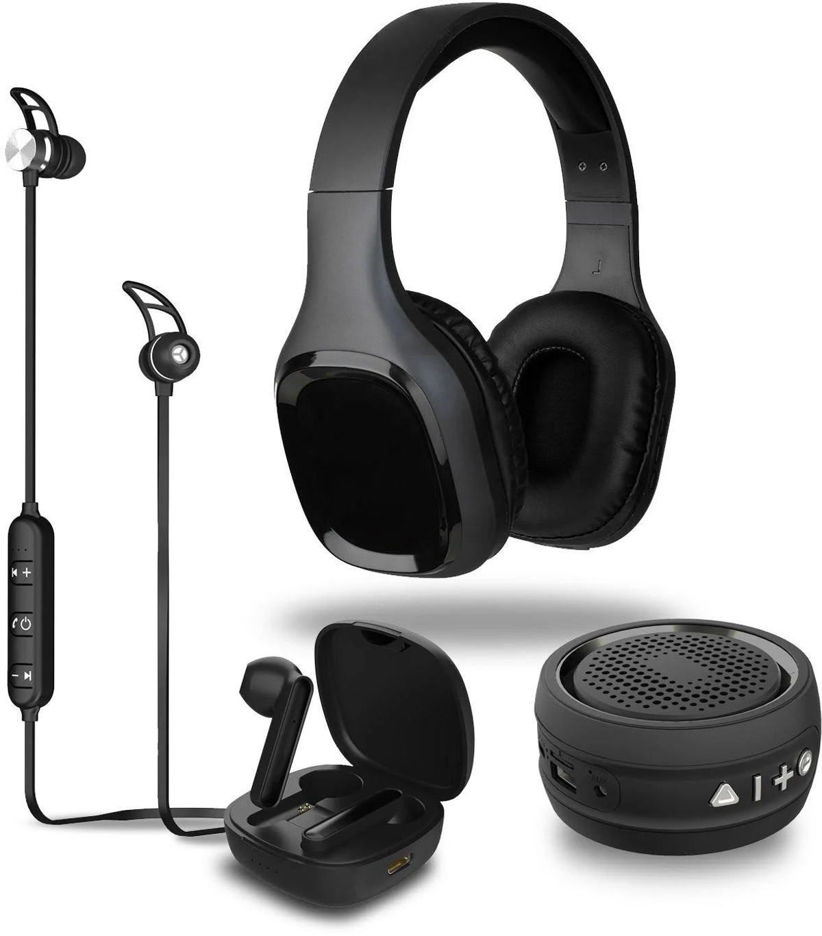 Schwarz BTC-413, Bluetooth DENVER Over-ear Kopfhörer