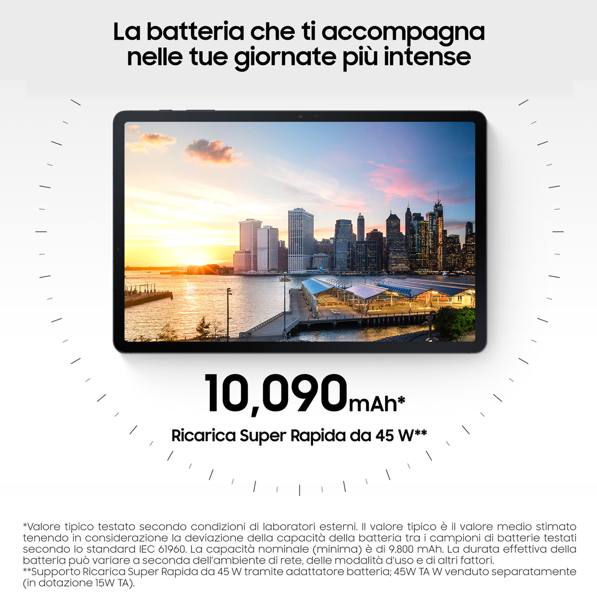 SAMSUNG GALAXY TAB S7 FE, Tablet, 64 GB, 12,4 Zoll, Design mit Format - 31,5 cm (12,4 Zoll) WQXGA Display für den großen Auftritt
S Pen inbox - Dein Tool für Produktivität und Kreativität
Leistungsstarker Akku - Performance von morgens bis abends
4 GB RAM und 64 GB interner Speicher, erweiterbar mit microSD-Karte um bis zu 1 TB
Android 11 mit One UI 3.1 und Knox 3.7
Lieferumfang
Tablet, Akku (fest verbaut), Ladeadapter (15 W), Datenkabel (USB-A auf USB-C), S Pen, Steckplatzwerkzeug, Kurzanleitung