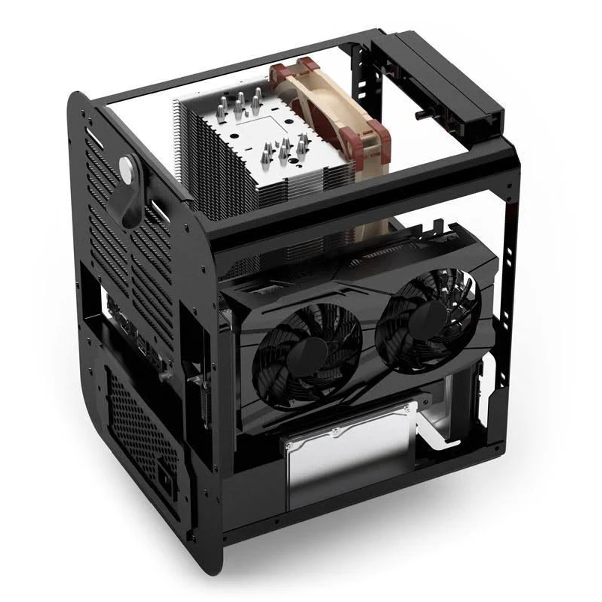 Gehäuse, Schwarz JONSPLUS BO100-G Black PC