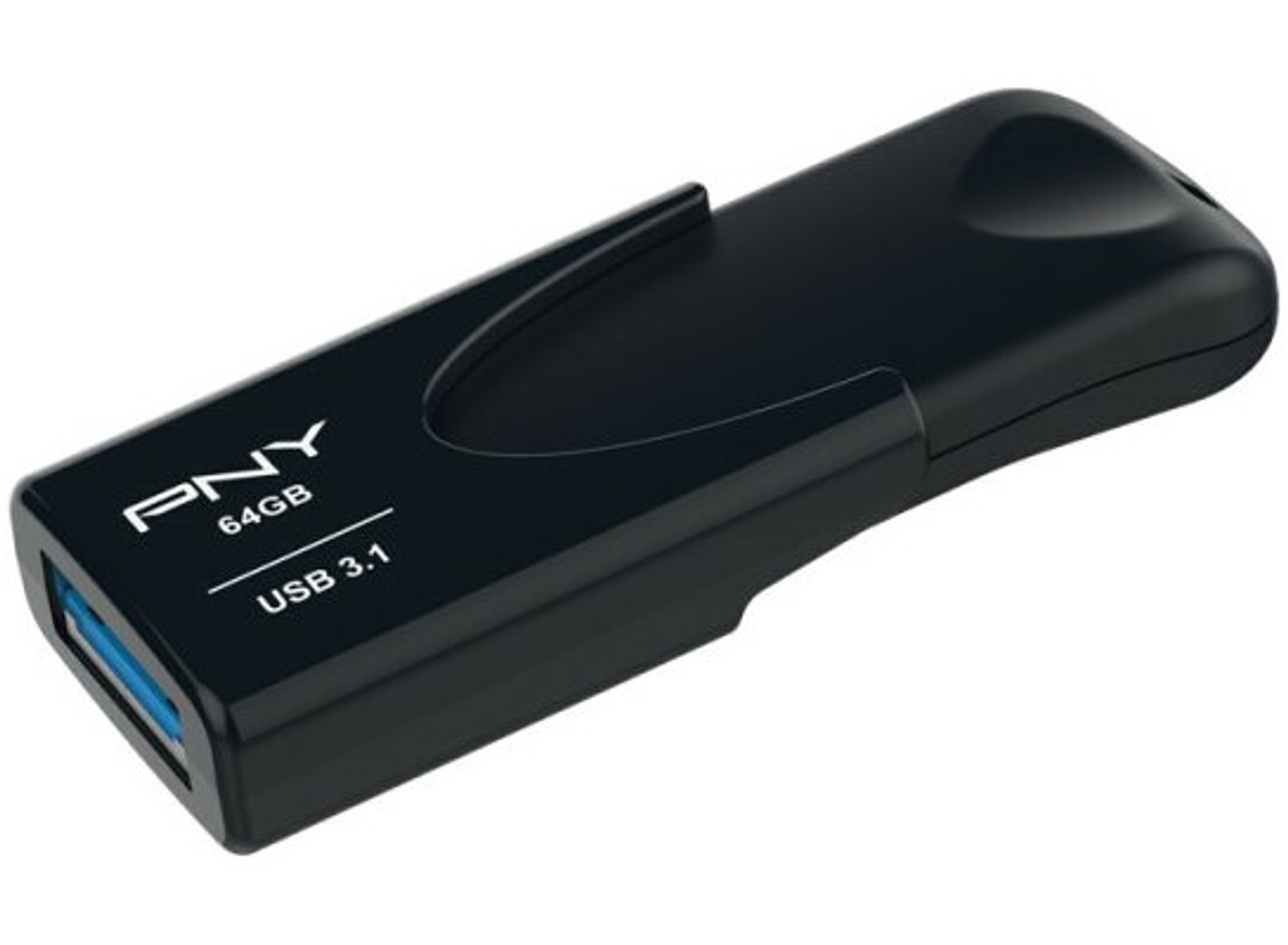PNY Attaché 64 (Schwarz, GB) USB-Flash-Laufwerk