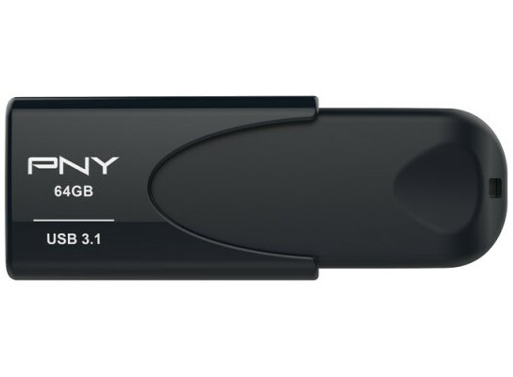 PNY Attaché USB-Flash-Laufwerk (Schwarz, 64 GB)