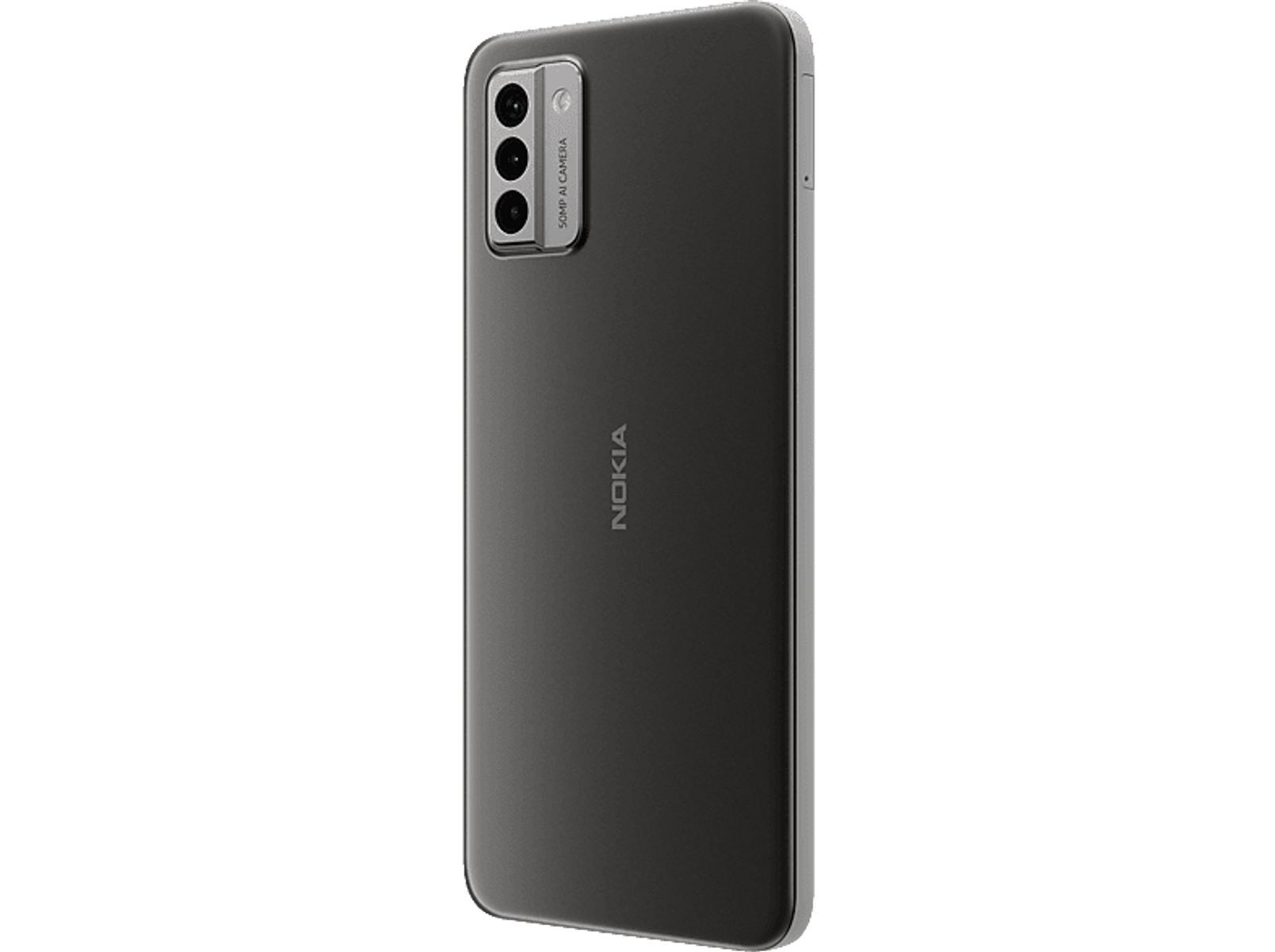 Ciemnoszary telefon Nokia z wieloma tylnymi aparatami. Logo Nokia z tyłu.