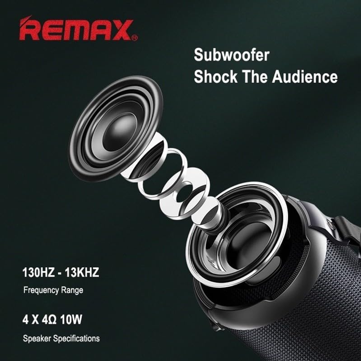 Schwarz Bluetooth RB-M43 Lautsprecher, REMAX