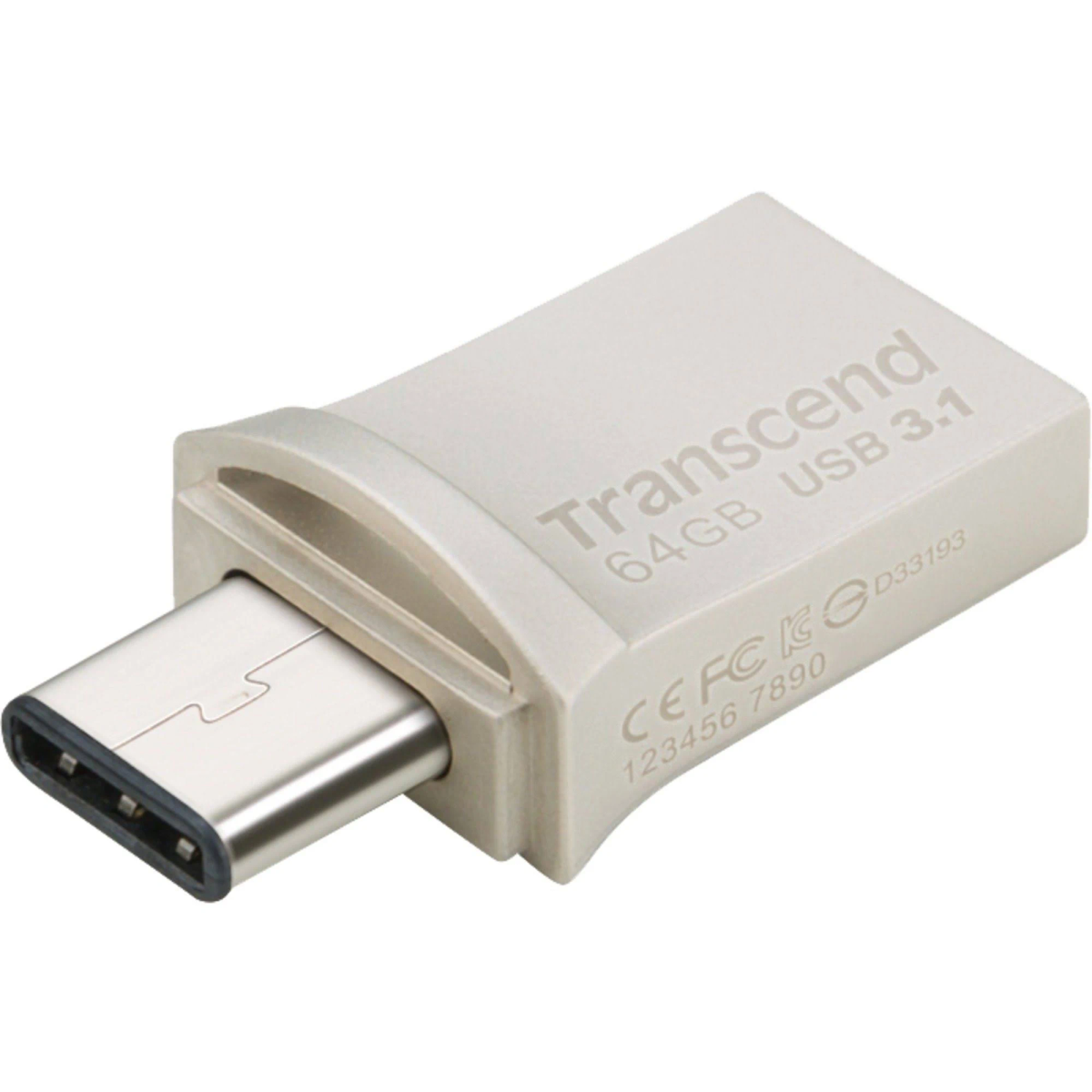 TRANSCEND GB) USB-Flash-Laufwerk 64 TS64GJF890S (Schwarz,