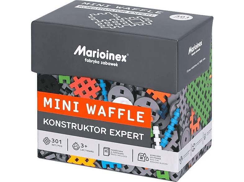 Marioinex – Set Da 300 Mini Waffle (Cialde) Costruttive, Multicolore, 902271 - 4