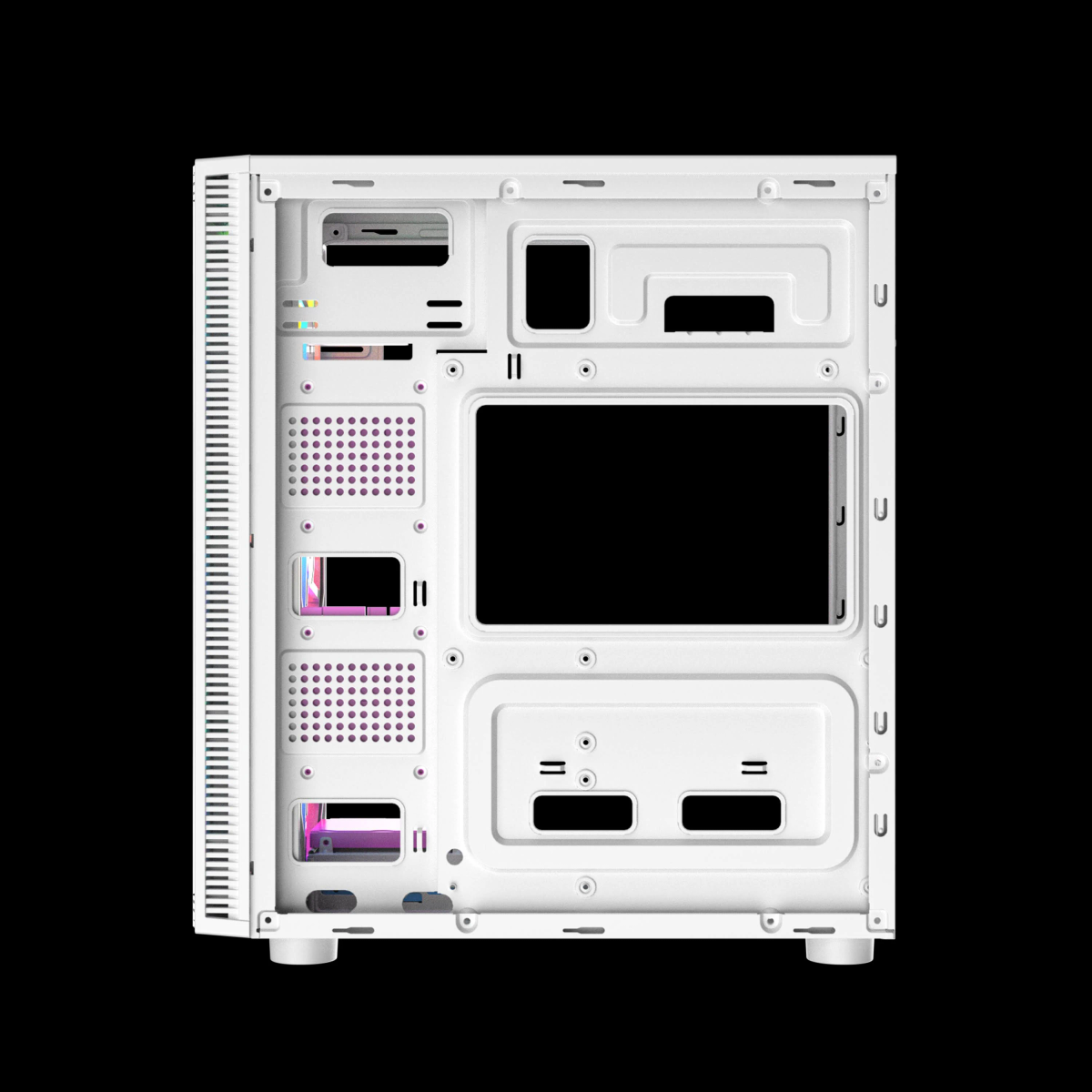 GEMBIRD Fornax 500 Gehäuse, Weiß Biały PC