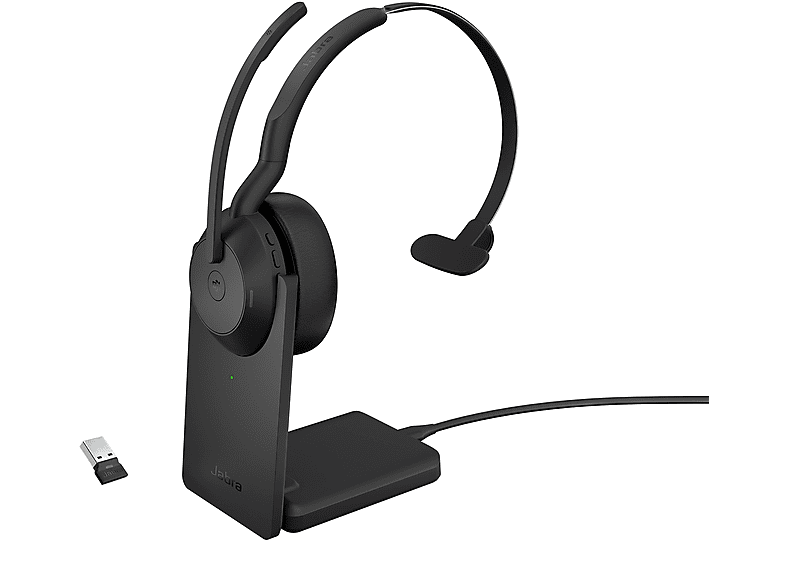 GN AUDIO Jabra Evolve2 55, On-ear Bluetooth kopfhörer Bluetooth Schwarz