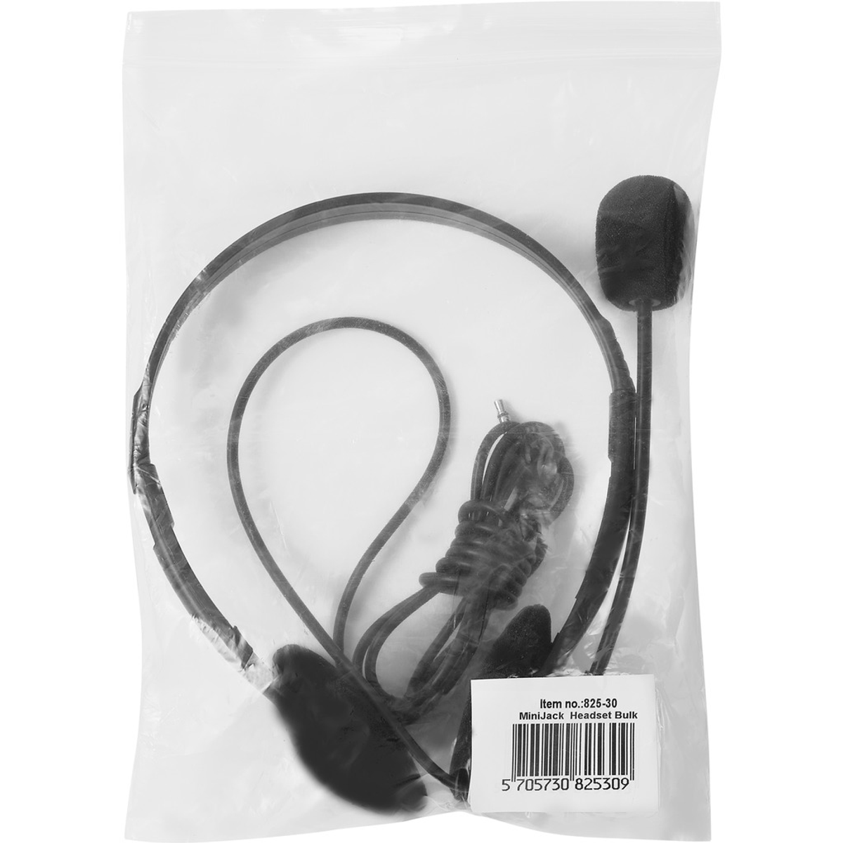 Schwarz Headset MiniJack PC Bulk, Kopfhörer On-ear SANDBERG