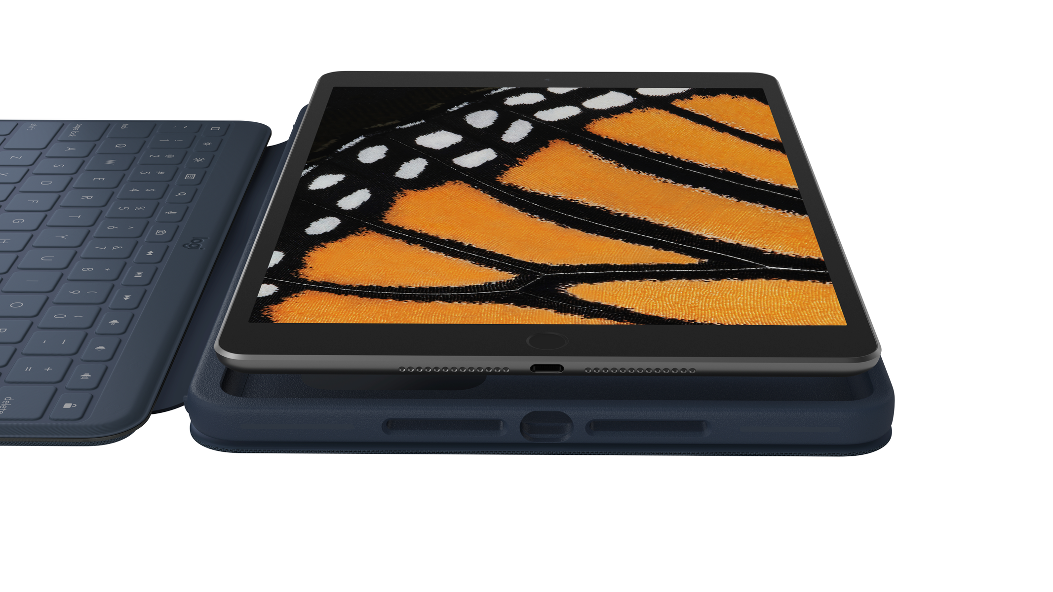 LOGITECH IPAD/10 RUGGED COMBO 3 TOUCH KB-CASE DE BLUE, Tablet Tastatur, Standard