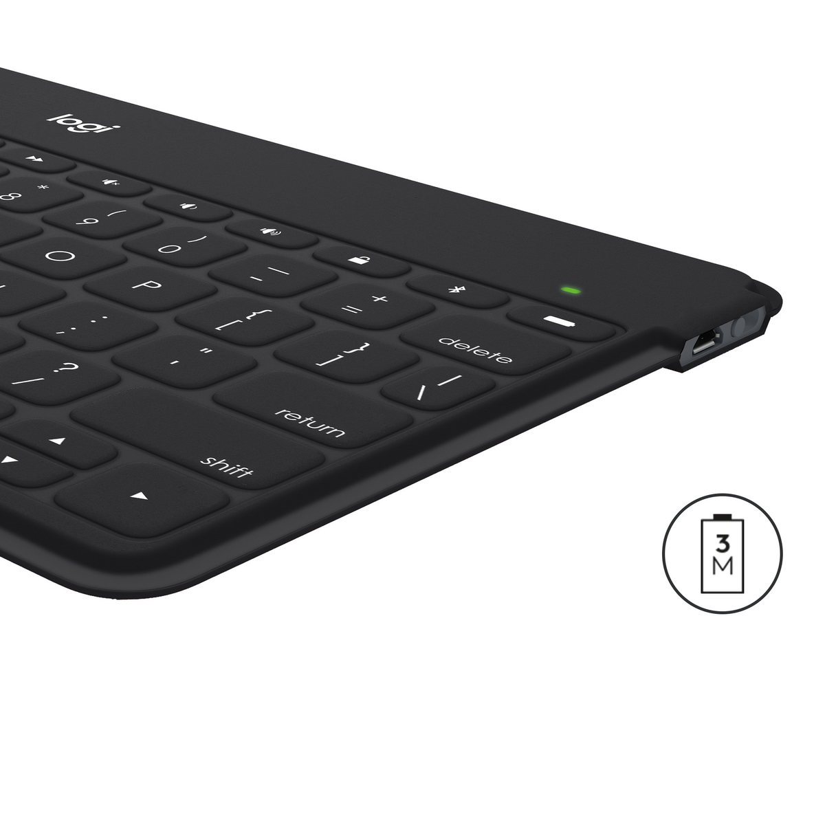 LOGITECH IPAD KEYS KEYBOARD CH BLACK, Tablet Tastatur, Standard