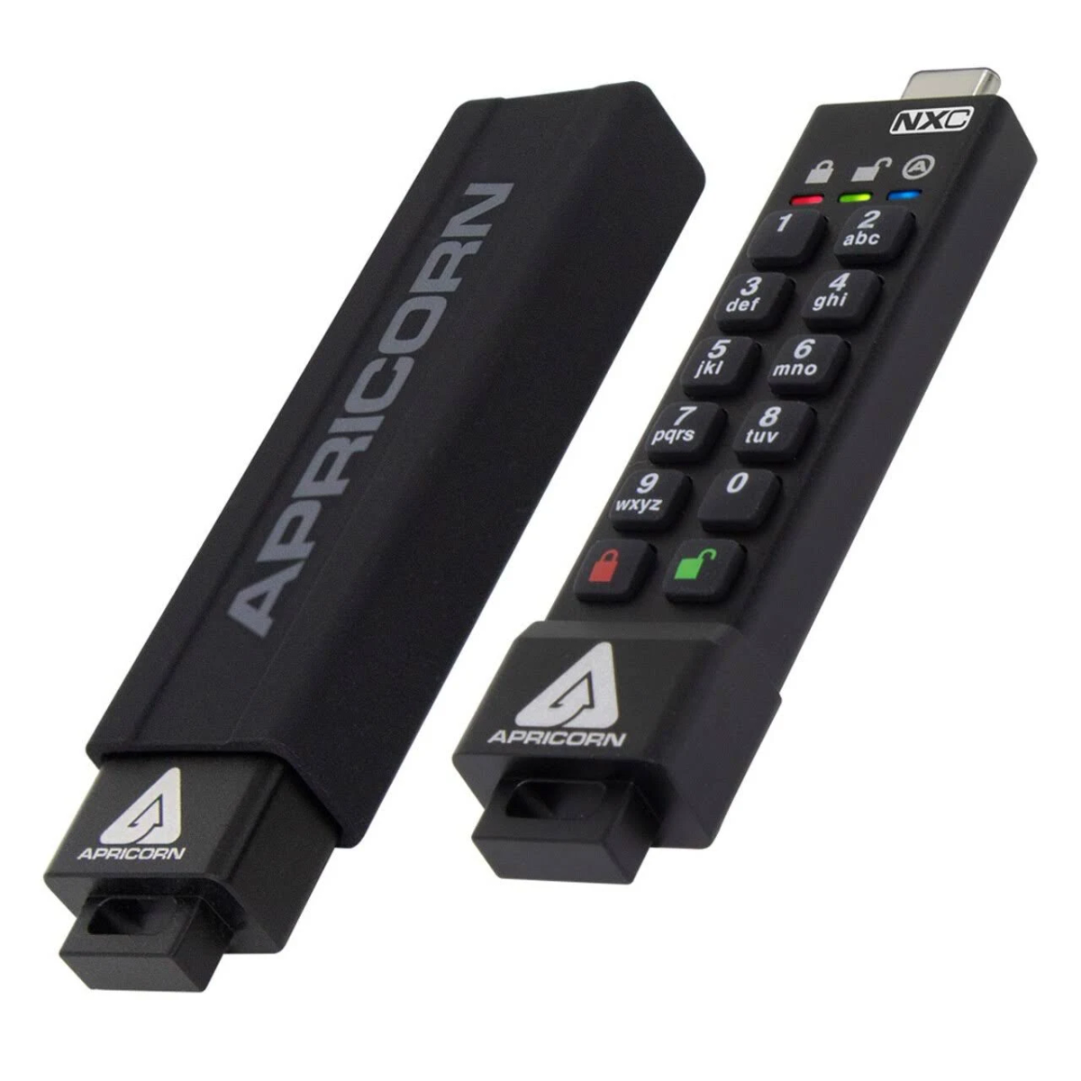USB-Flash-Laufwerk APRICORN GB) (Schwarz, 128 ASK3-NXC-128GB