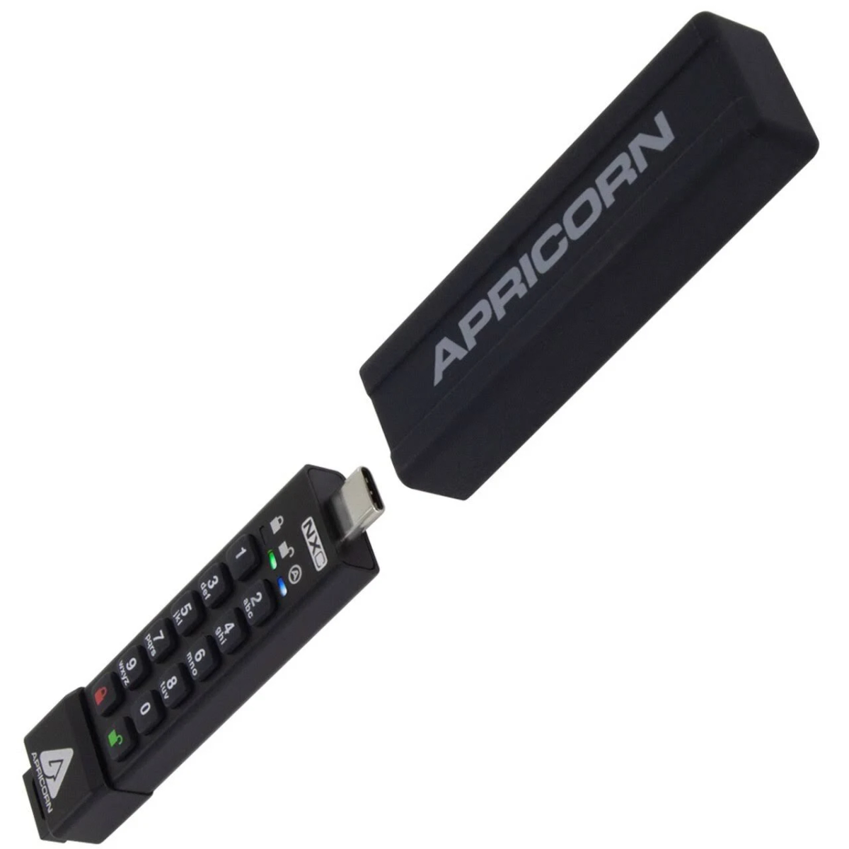 USB-Flash-Laufwerk APRICORN GB) (Schwarz, 128 ASK3-NXC-128GB