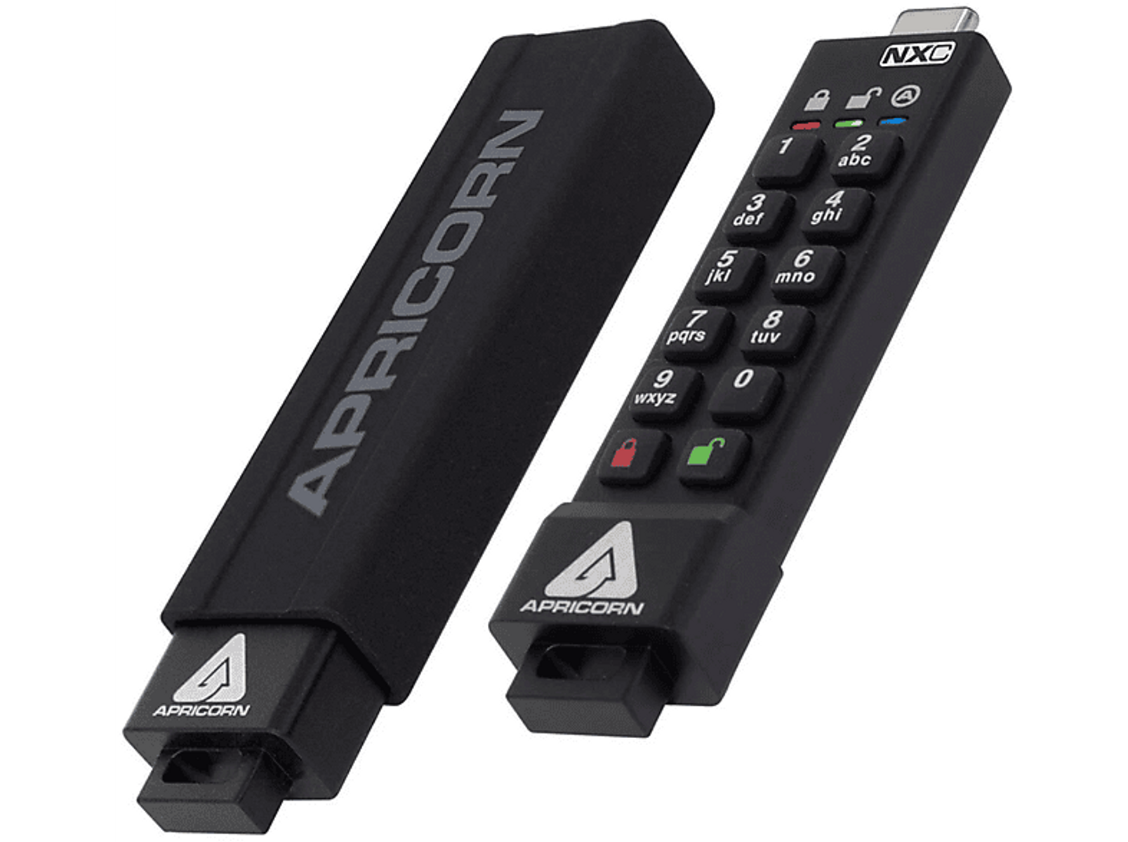 APRICORN ASK3-NXC-128GB USB-Flash-Laufwerk (Schwarz, 128 GB)