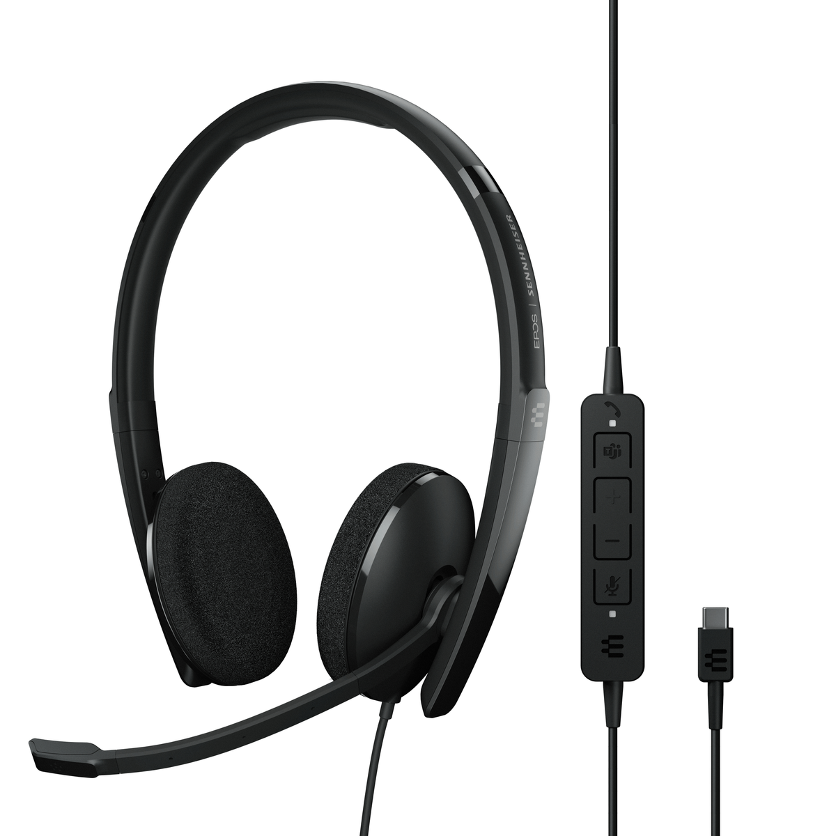 160T II, EPOS Schwarz USB-C On-ear Kopfhörer ADAPT