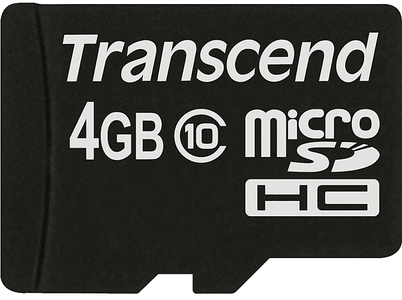 TRANSCEND m0000BIR6X, Micro-SD, Micro-SDHC, SDHC, Micro-SDXC, SD Speicherkarte, 4 GB, 10 MB/s