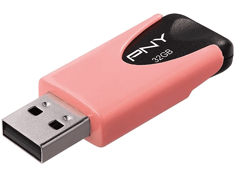 4 Attaché PNY GB) (Schwarz, USB-Flash-Laufwerk 64