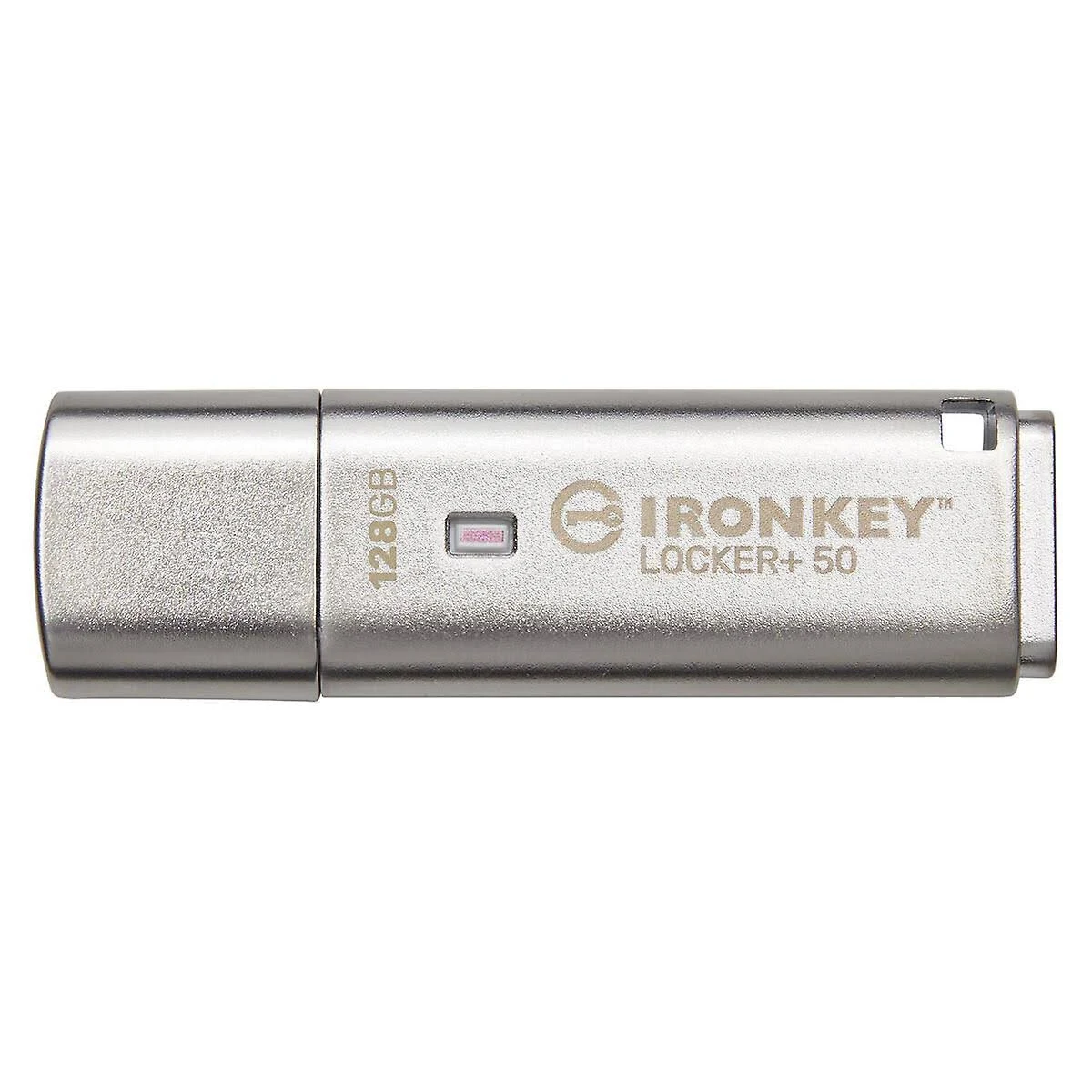 KINGSTON TECHNOLOGY IronKey Locker+ 50 Metall, GB) 128 USB-Flash-Laufwerk (Seilber