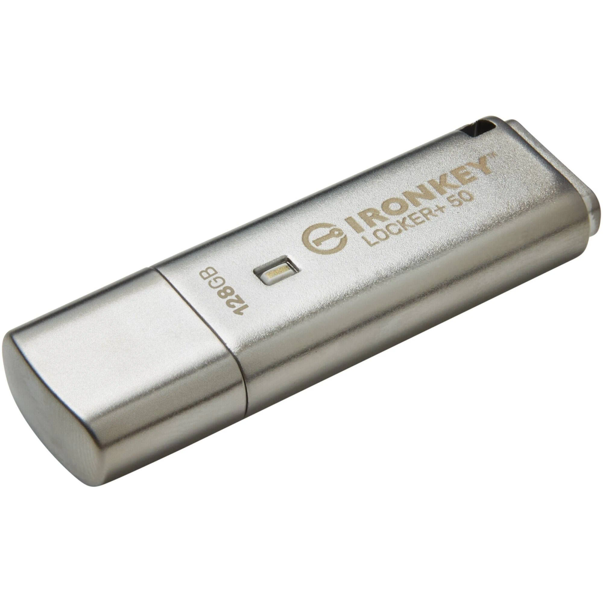 KINGSTON TECHNOLOGY IronKey Locker+ 50 128 Metall, USB-Flash-Laufwerk (Seilber, GB)