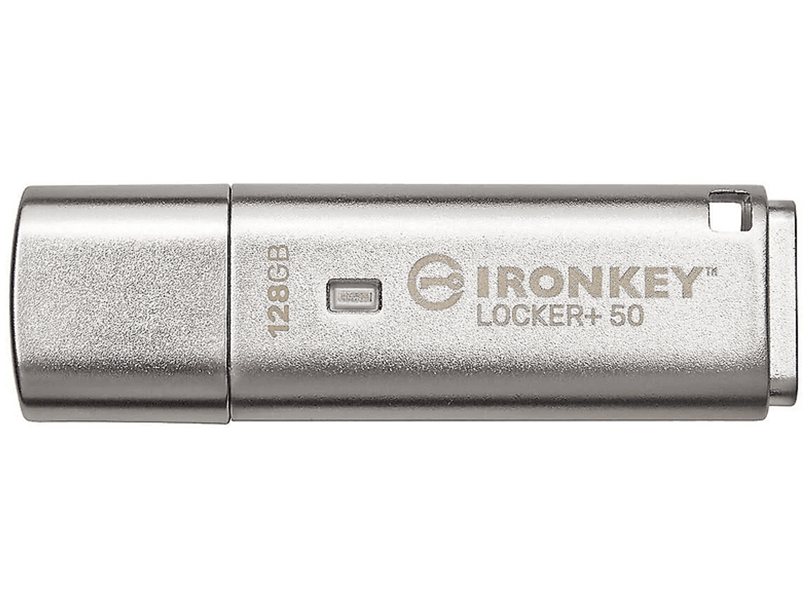 KINGSTON TECHNOLOGY USB-Flash-Laufwerk 128 Locker+ Metall, IronKey 50 (Seilber, GB)
