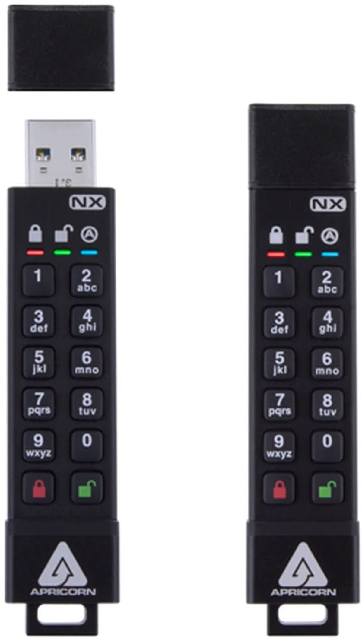 APRICORN ASK3-NX-8GB USB-Flash-Laufwerk (Schwarz, 8 GB)