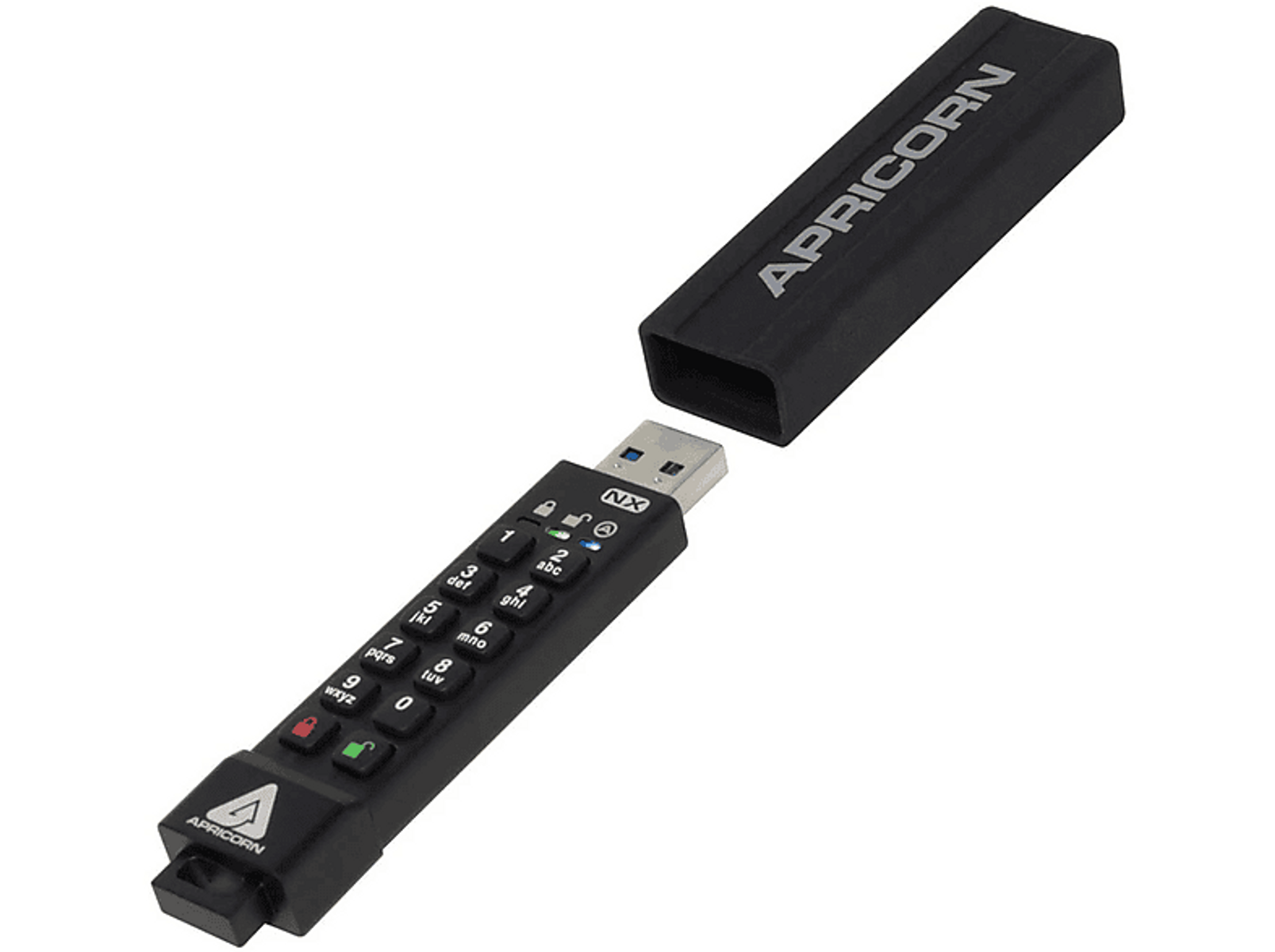USB-Flash-Laufwerk 8 ASK3-NX-8GB GB) (Schwarz, APRICORN