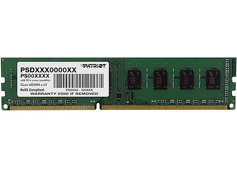 MEMORIA RAM PATRIOT MEMORY DDR3 8GB PC3-12800 (1600MHz) DIMM