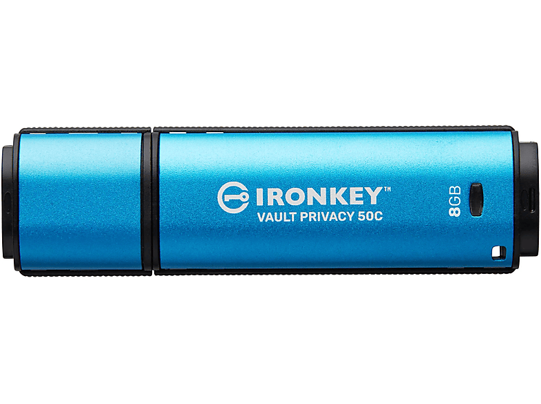 KINGSTON IronKey Vault Privacy 50C USB-Flash-Laufwerk (Schwarz, 8 GB)