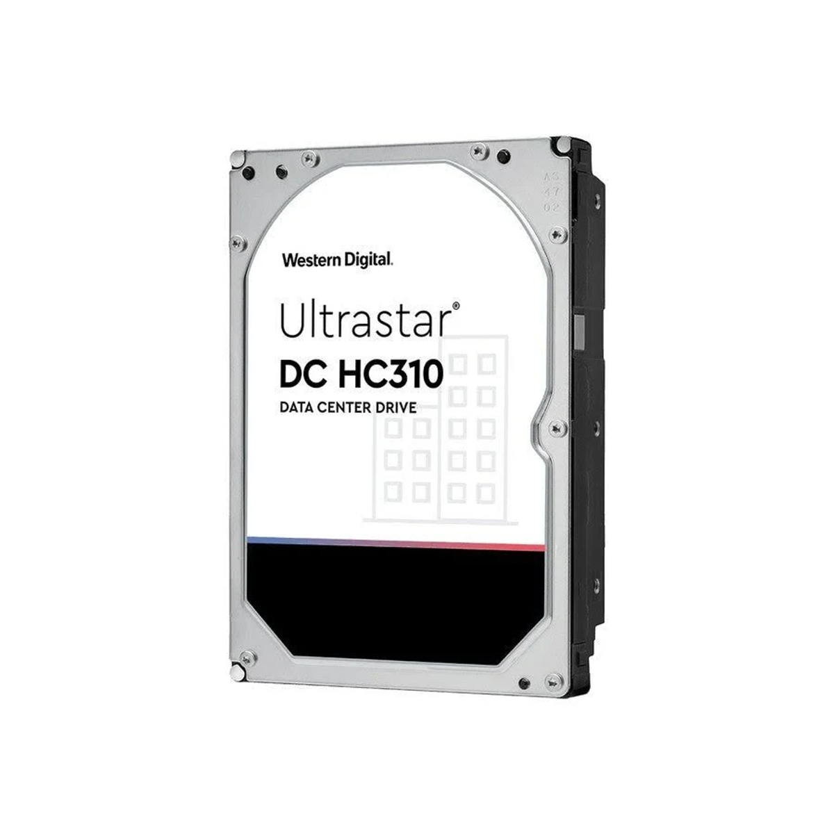 Eine Festplatte mit dem Western Digital Logo. Es ist eine schwarz-silberne Festplatte.