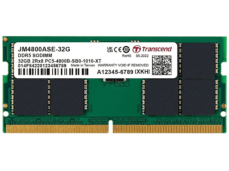 TRANSCEND JM4800ASE-32G Arbeitsspeicher 32 GB DDR5