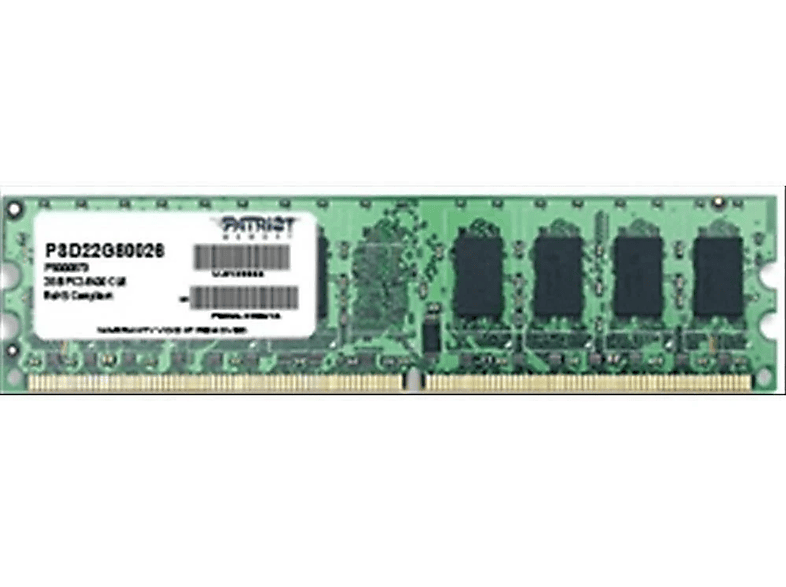 PATRIOT Signatur PSD22G80026 Arbeitsspeicher 2 GB DDR2