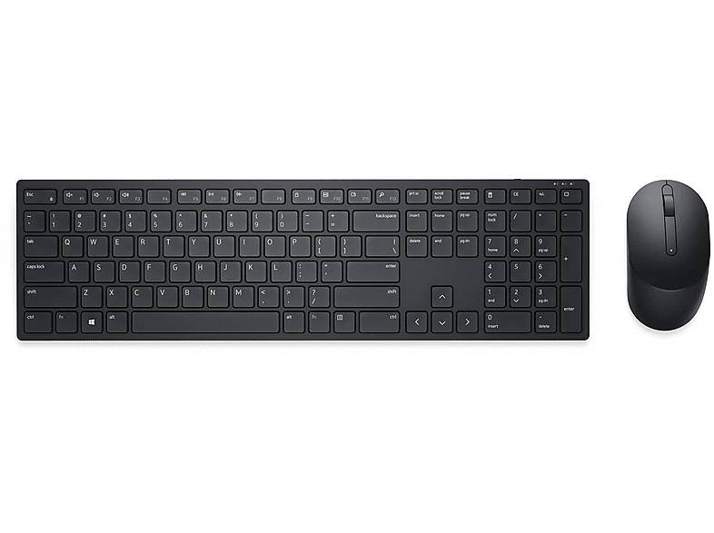 DELL KM5221WBKB-GER, Tastatur Maus Set, Schwarz