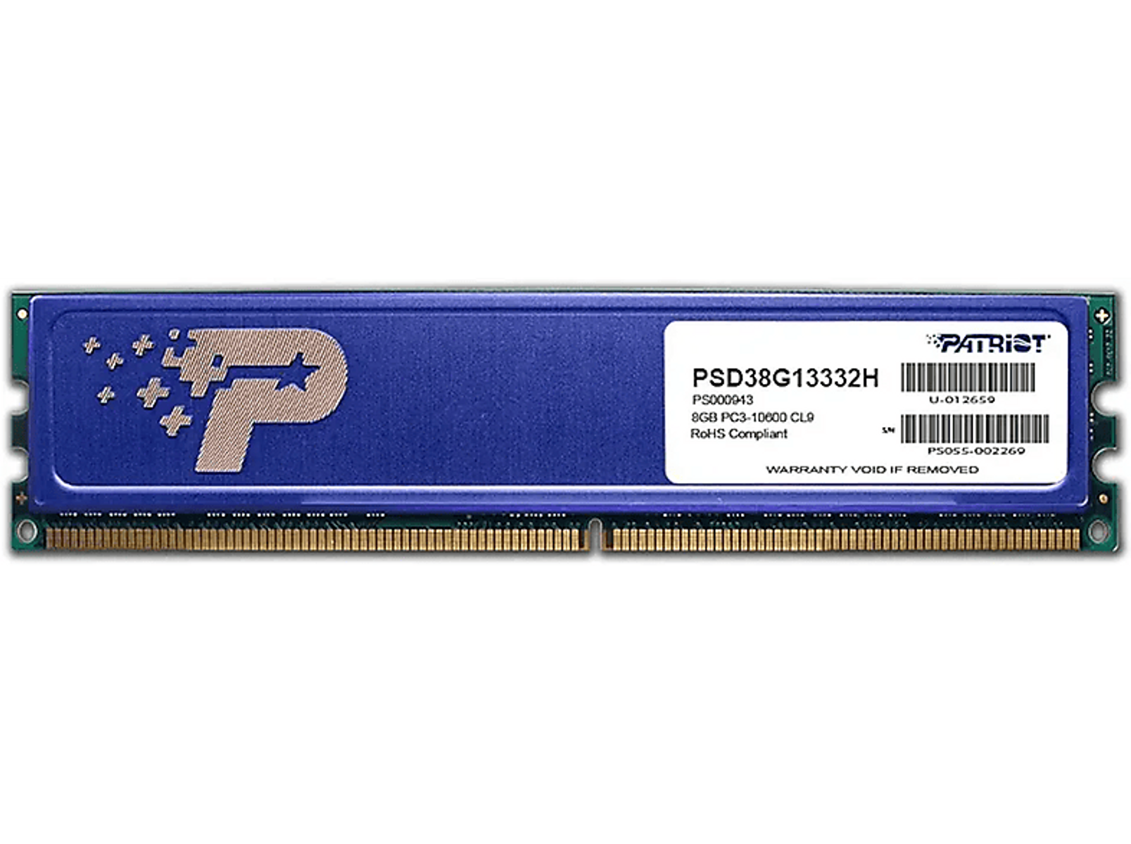 PATRIOT PSD38G13332H DDR3 Arbeitsspeicher 8 GB