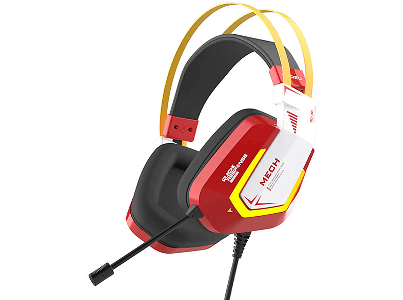 DAREU Headset On-ear Rot Gaming 30188623,