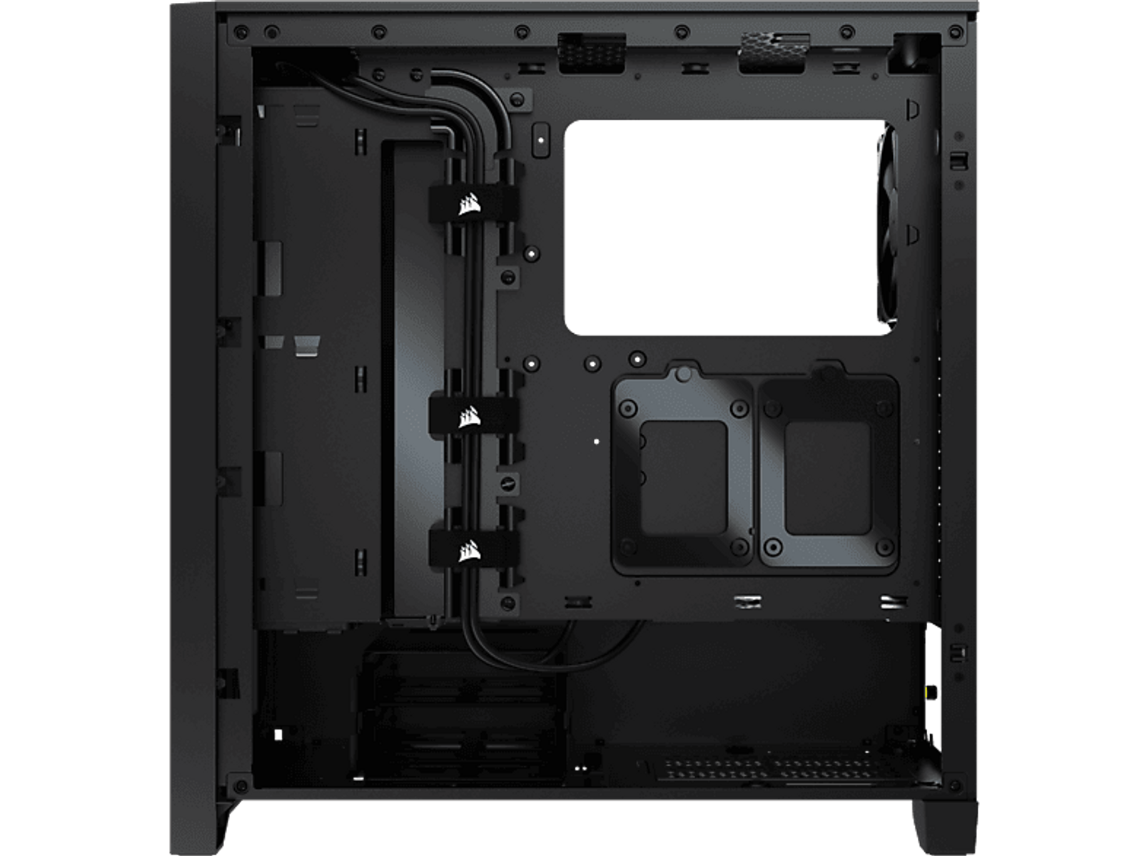 4000D BLACK Schwarz CORSAIR PC-Gehäuse, TG CC-9011200-WW AIRFLOW