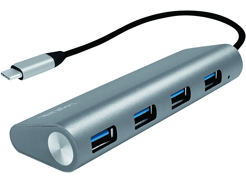 UA0309, USB-C Hub, LOGILINK Grau