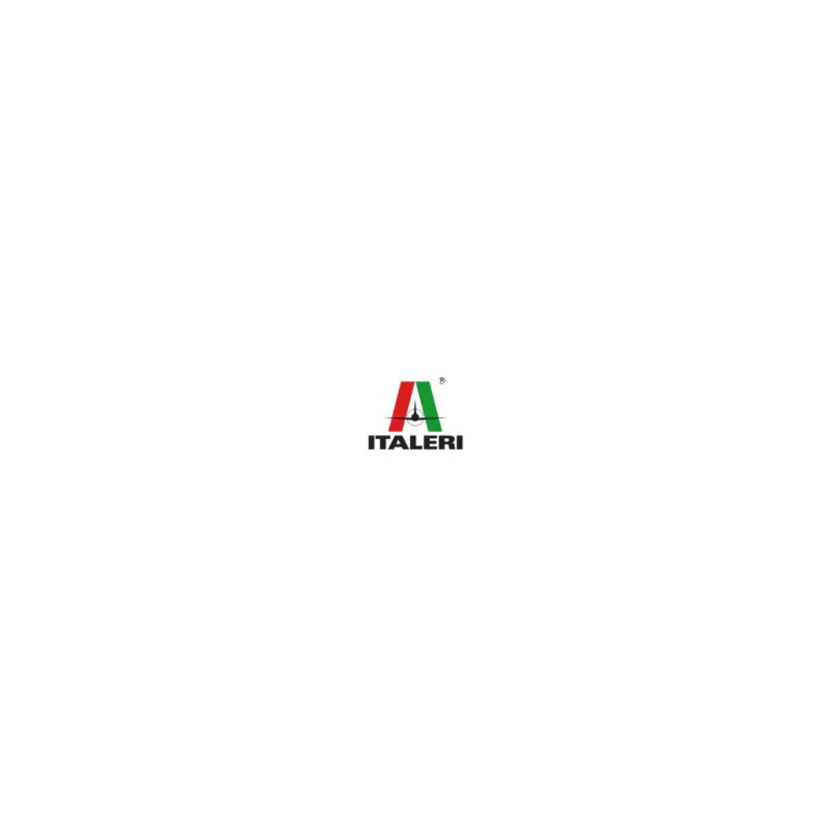 Das Italeri-Logo, ein A mit dem Wort ITALERI darunter auf weißem Hintergrund.