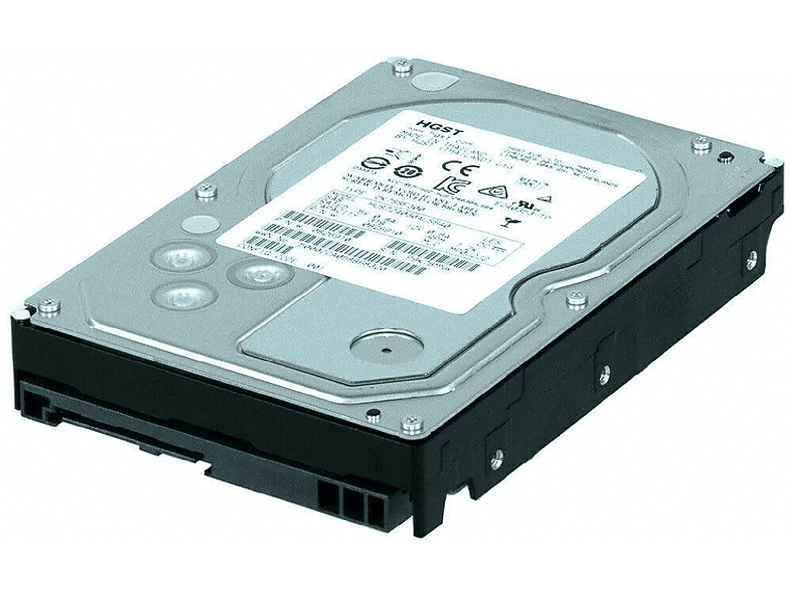 Prostokątny dysk twardy, srebrny z białą etykietą. Zawiera 'Western Digital' i pojemność '20TB'.