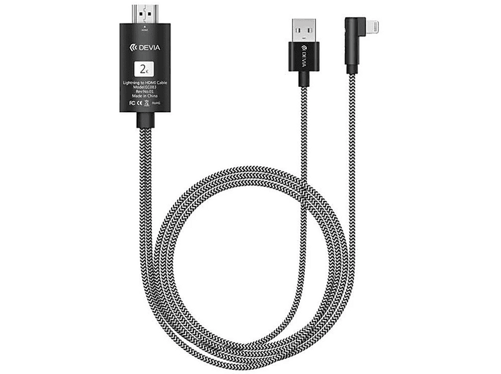 Kabel DEVIA 326806-BK, USB