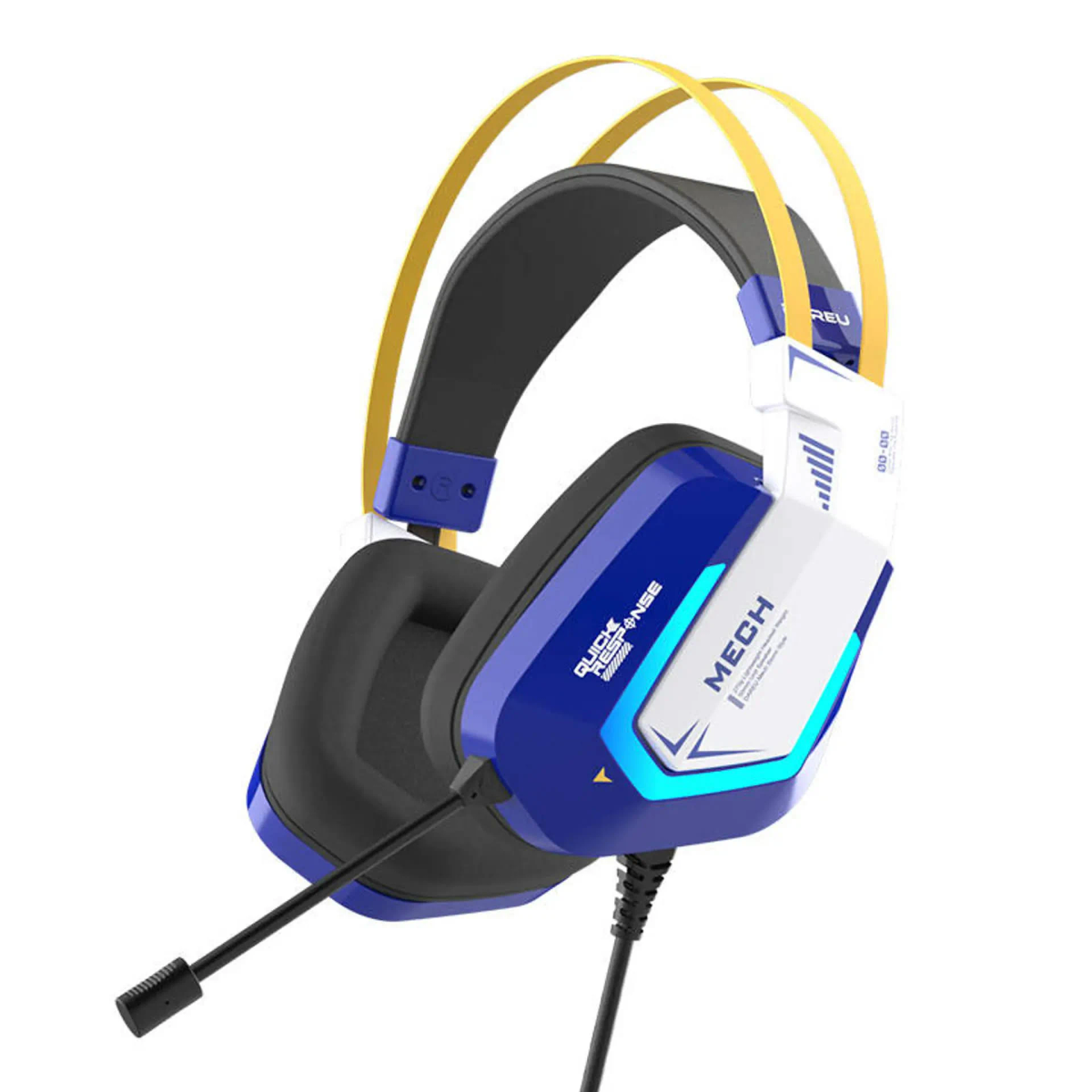 30189042, Gaming On-ear Blau DAREU Headset