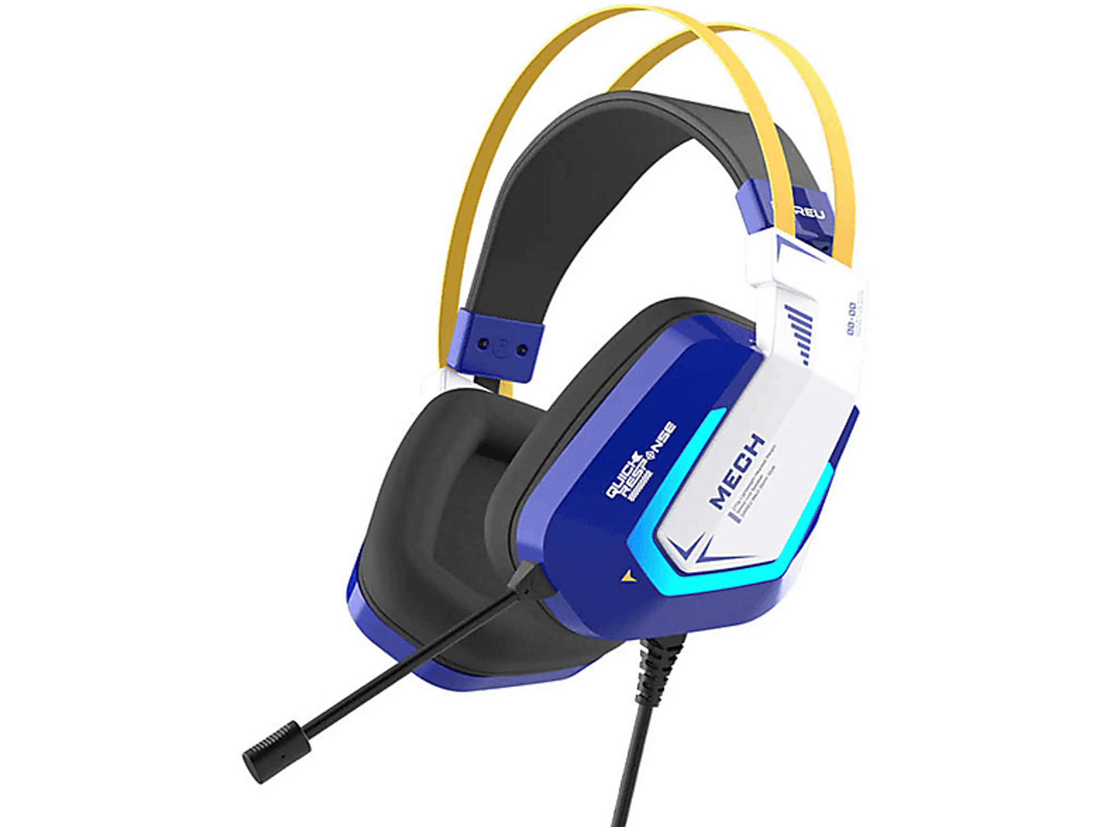 30189042, Gaming On-ear Blau DAREU Headset