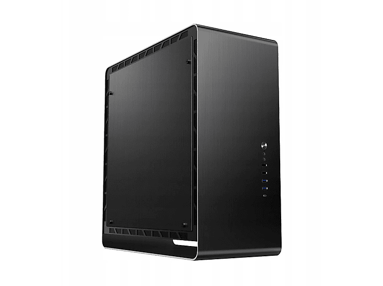 Jonsbo UMX6 AL Black Midi-Tower Gehäuse – Schwarz, Aluminium, Für E-ATX Mainboards