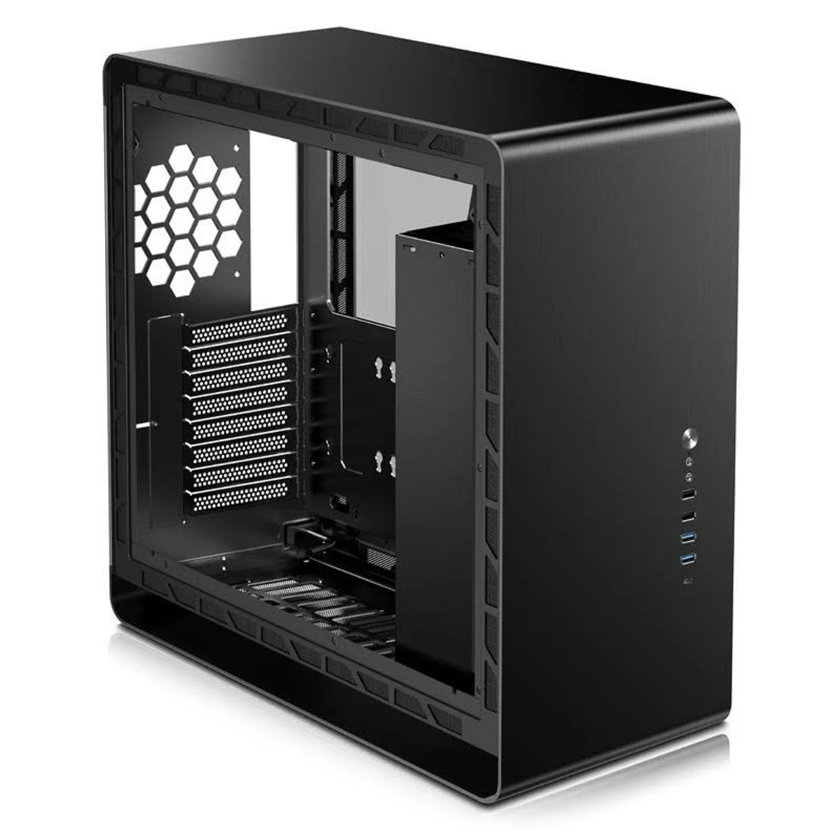 JONSBO UMX6 AL Black Gehäuse, Schwarz PC