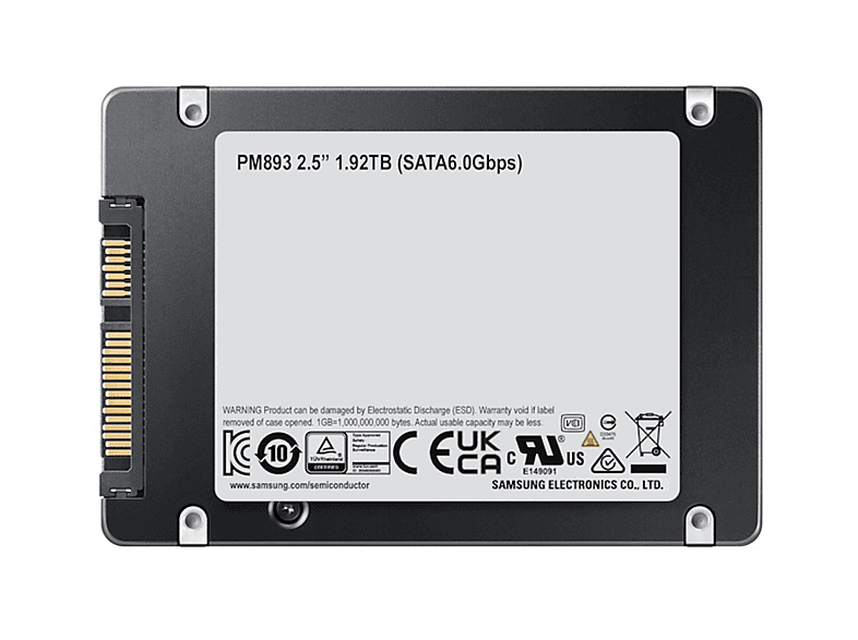 SAMSUNG PM893 SATA 6 Gbit/s 1,92 TB SSD Fiyat & Özellik | MediaMarkt