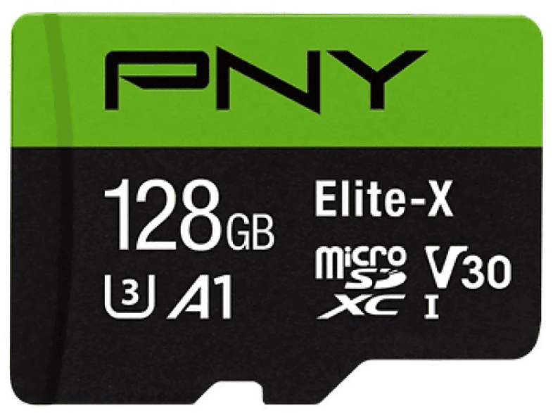 PNY P-SDU128U3WX-GE, Micro-SD, SDXC, Micro-SDXC, SD Speicherkarte, 128 GB