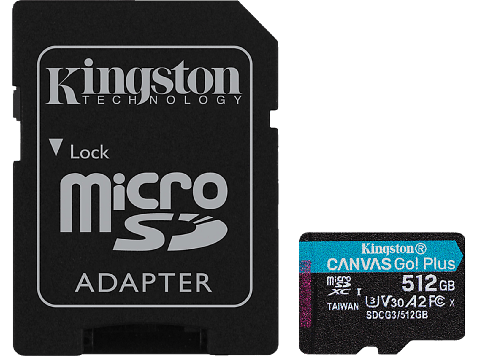 512 m0000BL594, MB/s GB, Micro-SDXC 90 Speicherkarte, KINGSTON