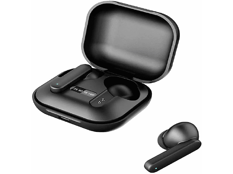 GEMBIRD FITEAR-X100B, In-ear Kopfhörer Bluetooth Schwarz | True Wireless Kopfhörer