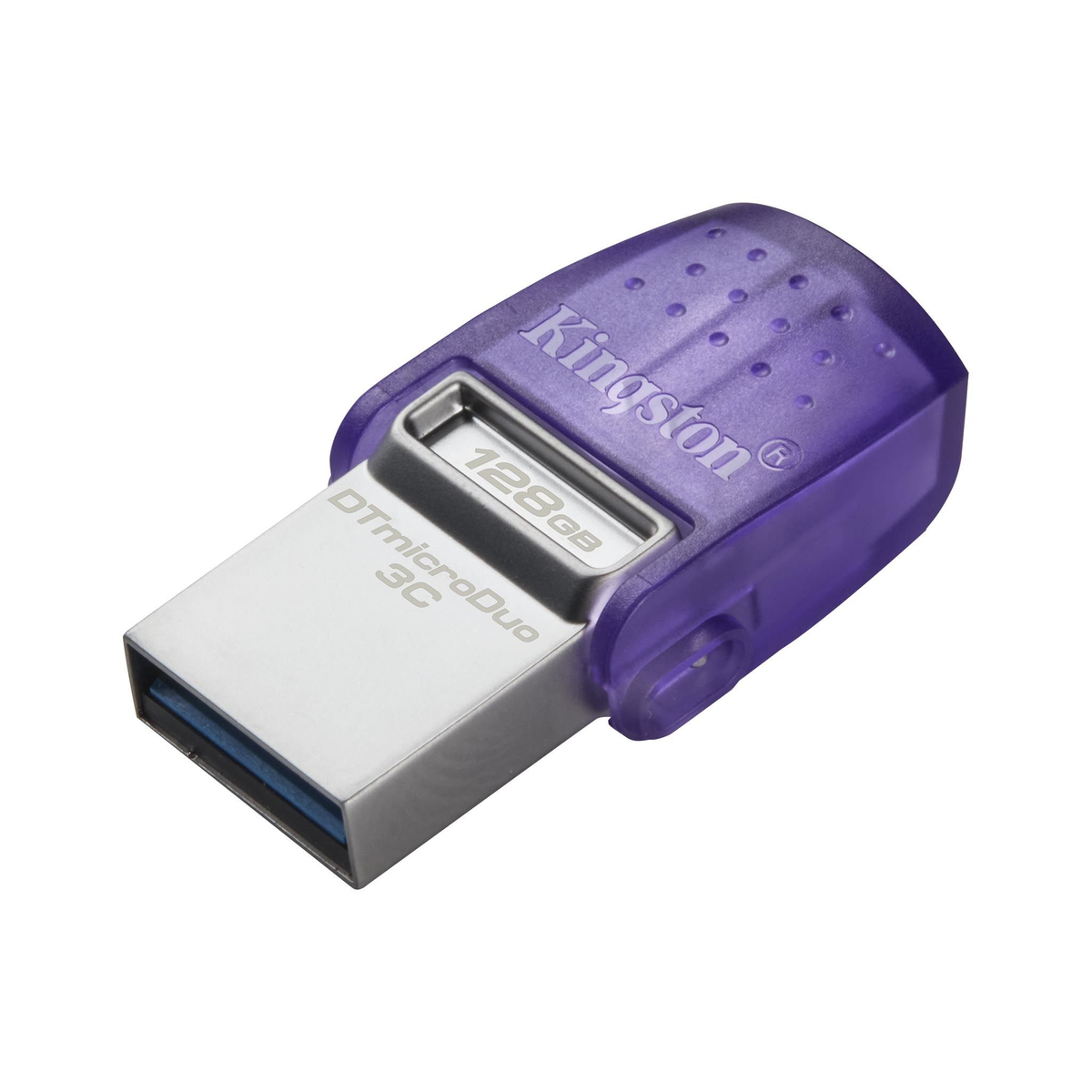 DataTraveler KINGSTON GB) microDuo 128GB Violett, (Silber und 128 Kingston USB-Flash-Laufwerk USB3.2 STICK