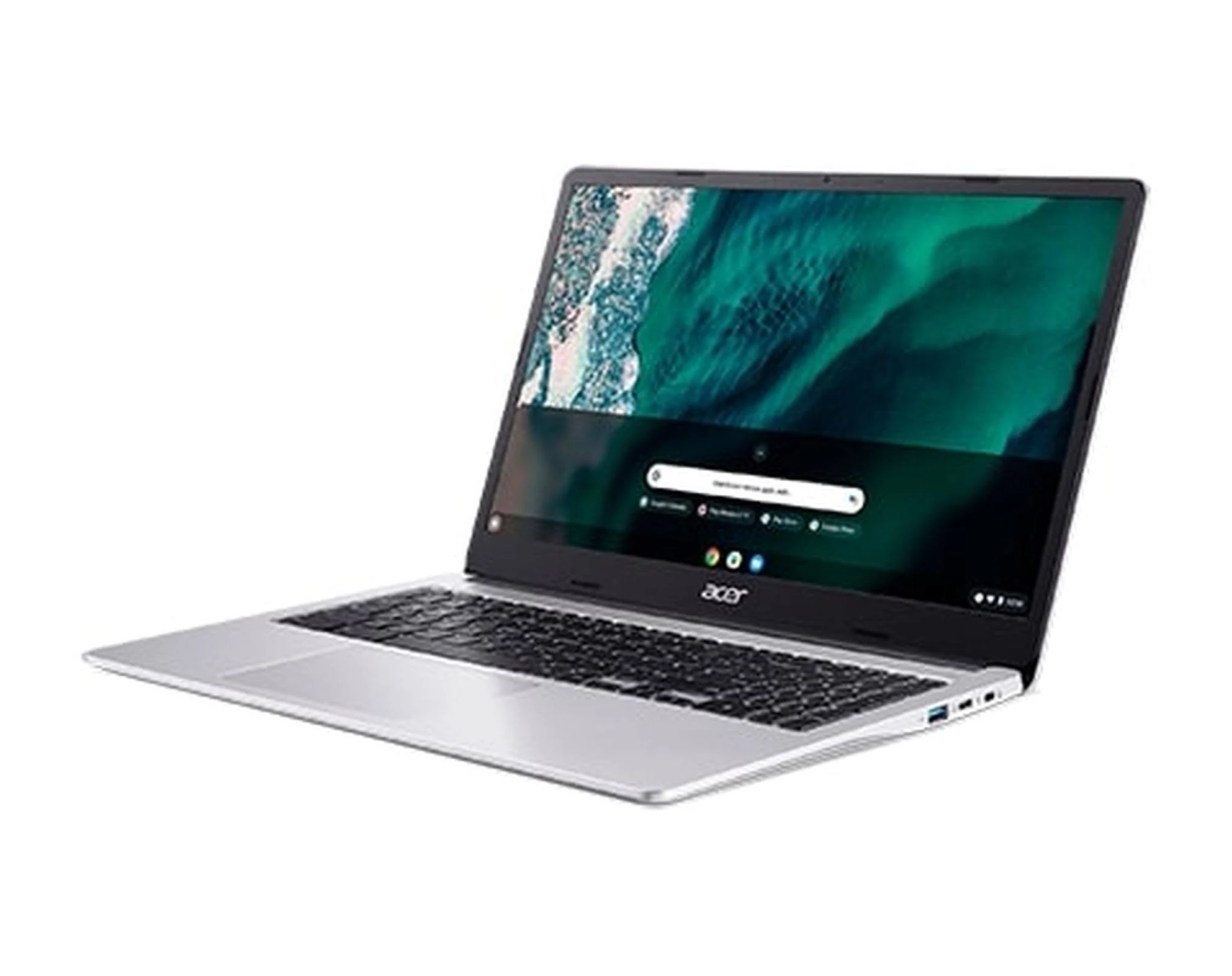 ACER NX.KB002, SSD, 15,6 128 8 Zoll Silber RAM, Notebook mit GB Intel®, GB Display
